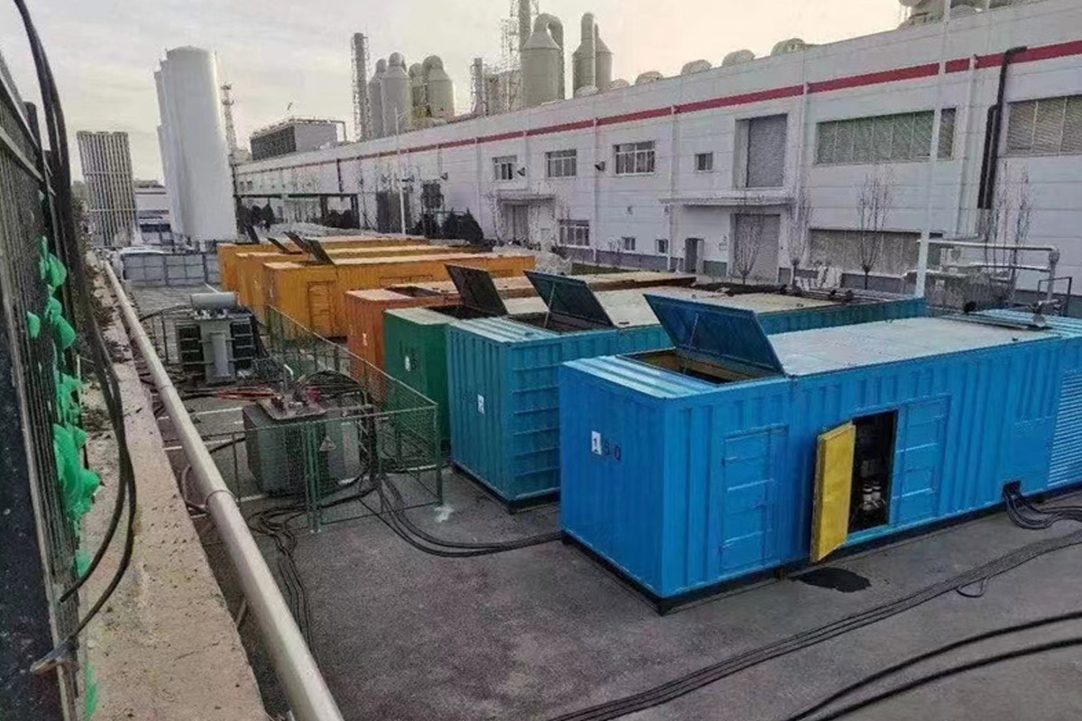 通许发电机租赁施工现场
